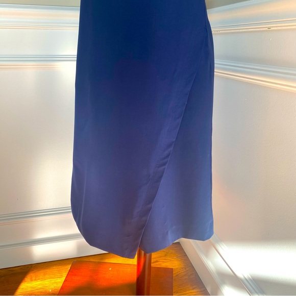 Theory Risbana Stretch Wool Sheath Dress In Sapphire Blue Size 10 - Picture 6 of 14